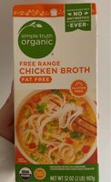 Free range chicken broth fat-free