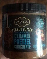Peanut butter with caramel pretzel chocolate
