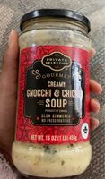 Creamy gnocchi anf chicken soup