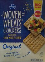 Woven wheats crackers