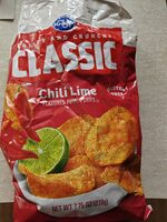 Classic chili lime flavored potato chips