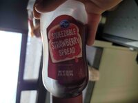 Squeezable strawberry spread