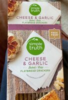 Garlic and cheese flatbread crackers
