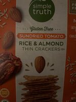 Rice and almond crackers