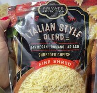 Itailan style blend shredded cheese