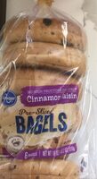 Pre slices cinnamon raisin bagles