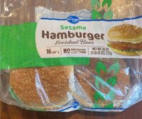 Sesame Hamburger Enriched Buns