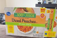 Yellow Cling Diced Peaches in 100% Juice