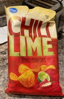 Chili lime potato chips