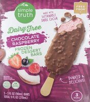 Chocolate Raspberry Frozen Dessert Bars