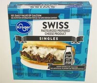 Swiss Pasteurized Prepared Cheese Product Singles