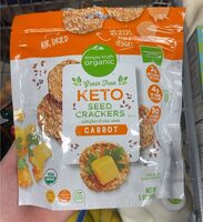 Grain Free Keto Seed Crackers with flax & chia seeds