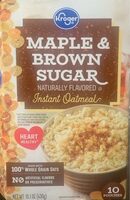 MAPLE & BROWN SUGAR Instant Oatmeal