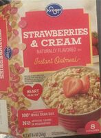 Kroger Strawberries and Cream Oatmeal