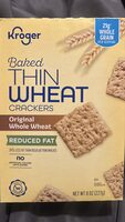 Baked Thin Wheat Crackers (Reduced Fat)