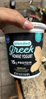 Blended Greek nonfat yogurt vanilla