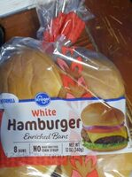 White hamburger buns
