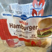 White Hamburger Buns