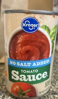 Tomato sauce — no salt added