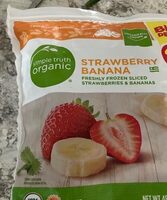 Freshly Frozen Sliced Strawberries And Bananas