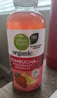 Organic Kombucha Strawberry Lemonade