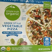 Greek Style Vegetable Pizza