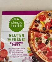 Gluten free, supreme pizza