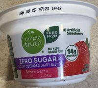 Zero Sugar Yogurt Cultured Dairy Blend Strawberry