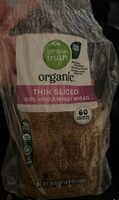Thin sliced 100% whole wheat bread