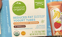 Reduced Fat Yogurt Tubes