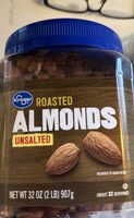 Roasted almonds, unsalted