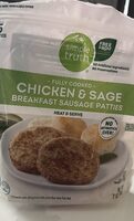 Chicken & Sage breakfast sausage patties