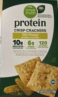 Protein Crisp Crackers, Dill Pickle, Naturally Flavored, Non GMO