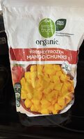 Freshly frozen mango chunks