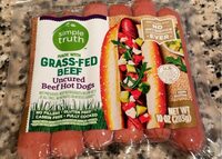 Grass frd beef uncured hot dogs