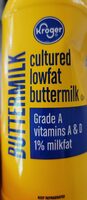 Grade A Pasteurized Cultured Lowfat Buttermilk