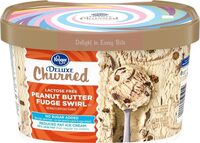 Deluxe lactose free peanut butter fudge swirl