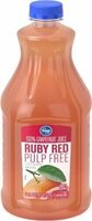 Ruby red pulp-free grapefruit juice