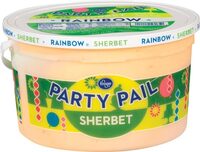 Party pail rainbow sherbet