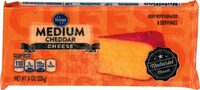 Medium cheddar cheese bar