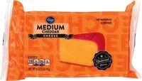 Medium cheddar cheese bar