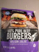 100% Pure Beef Burgers