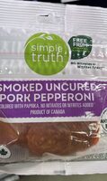 Smoked Uncured pork pepperoni