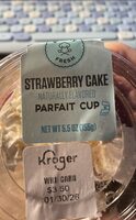 Strawberry cake parfait