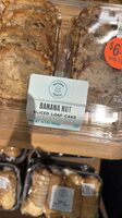 Banana nut sliced loaf cake
