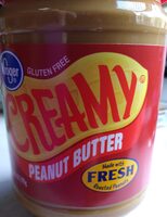 Kroger, creamy peanut butter, peanut
