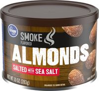 Salted & smoke flavored almonds