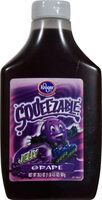 Squeezable grape jelly