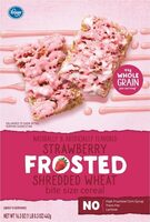 Strawberry cream frosted shredded wheat