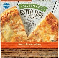 Gluten free extra thin crust four cheese pizza